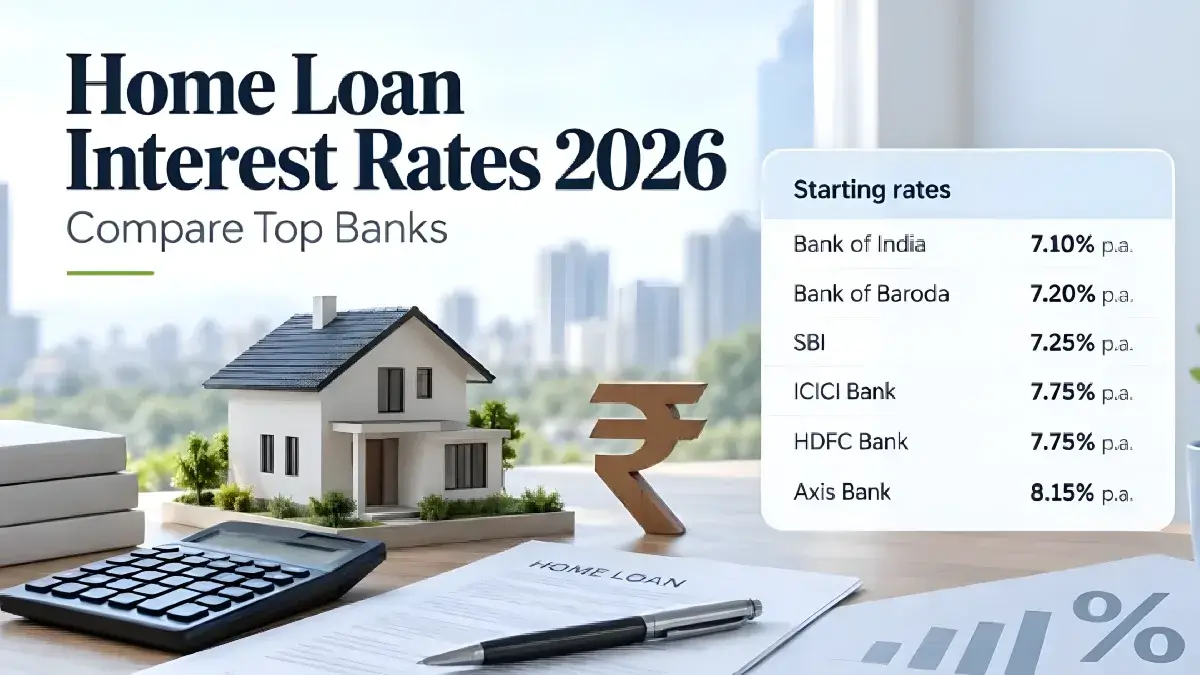 Bank of India Home Loan Interest Rate October 2026: 7.10% p.a., EMI, Eligibility & Fees